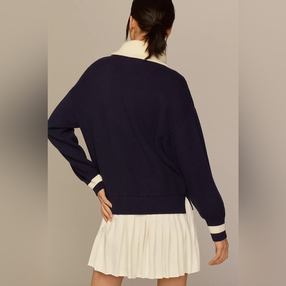 NWT Size MP (P2P 23") - Anthropologie Maeve Sweater Twofer Mini Dress - Picture 5 of 16